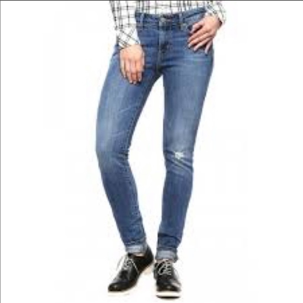 NWT Levi’s: Size 30x32 Long Ripped Blue Jeans - Picture 3 of 8